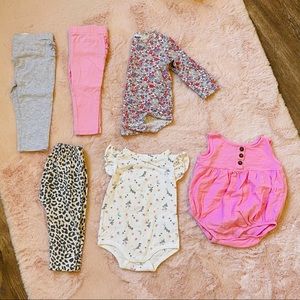 Cotton On baby girl 6-12 month lot of clothes, bodysuits and pants mix and match